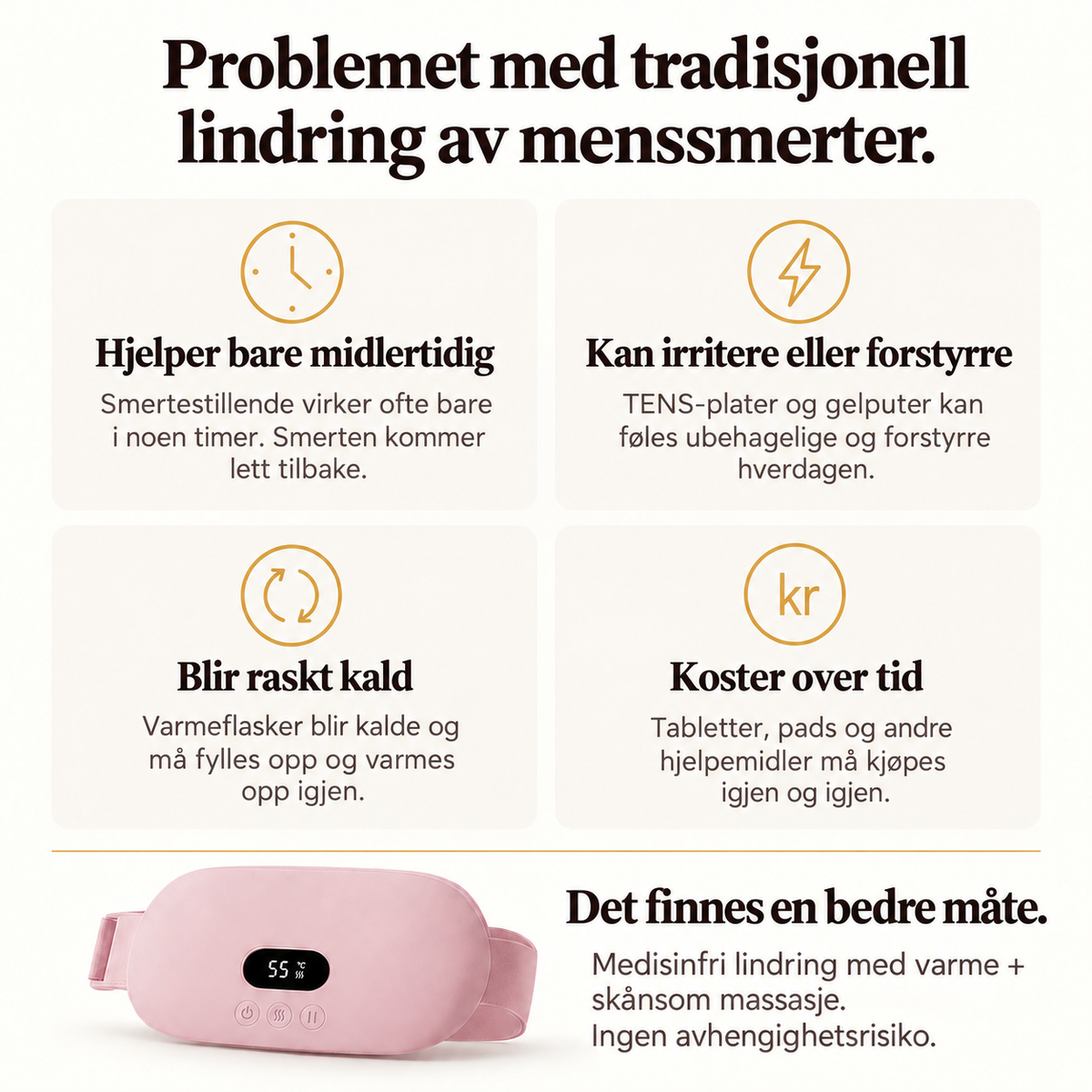 The Women™ Varmebelte – Lindring ved menssmerter & endometriose